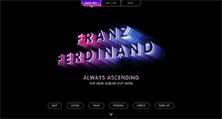 Desktop Screenshot of franzferdinand.com