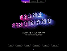 Tablet Screenshot of franzferdinand.com